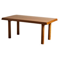 Elm Coffee Table in the Manner of Charlotte Perriand, France, c. 1960