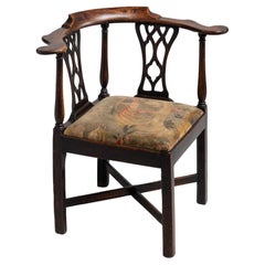 Elm Corner Chair, England circa 1780
