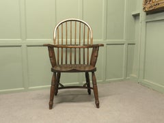 Elm Country Carver Chair with Crinoline Stretcher