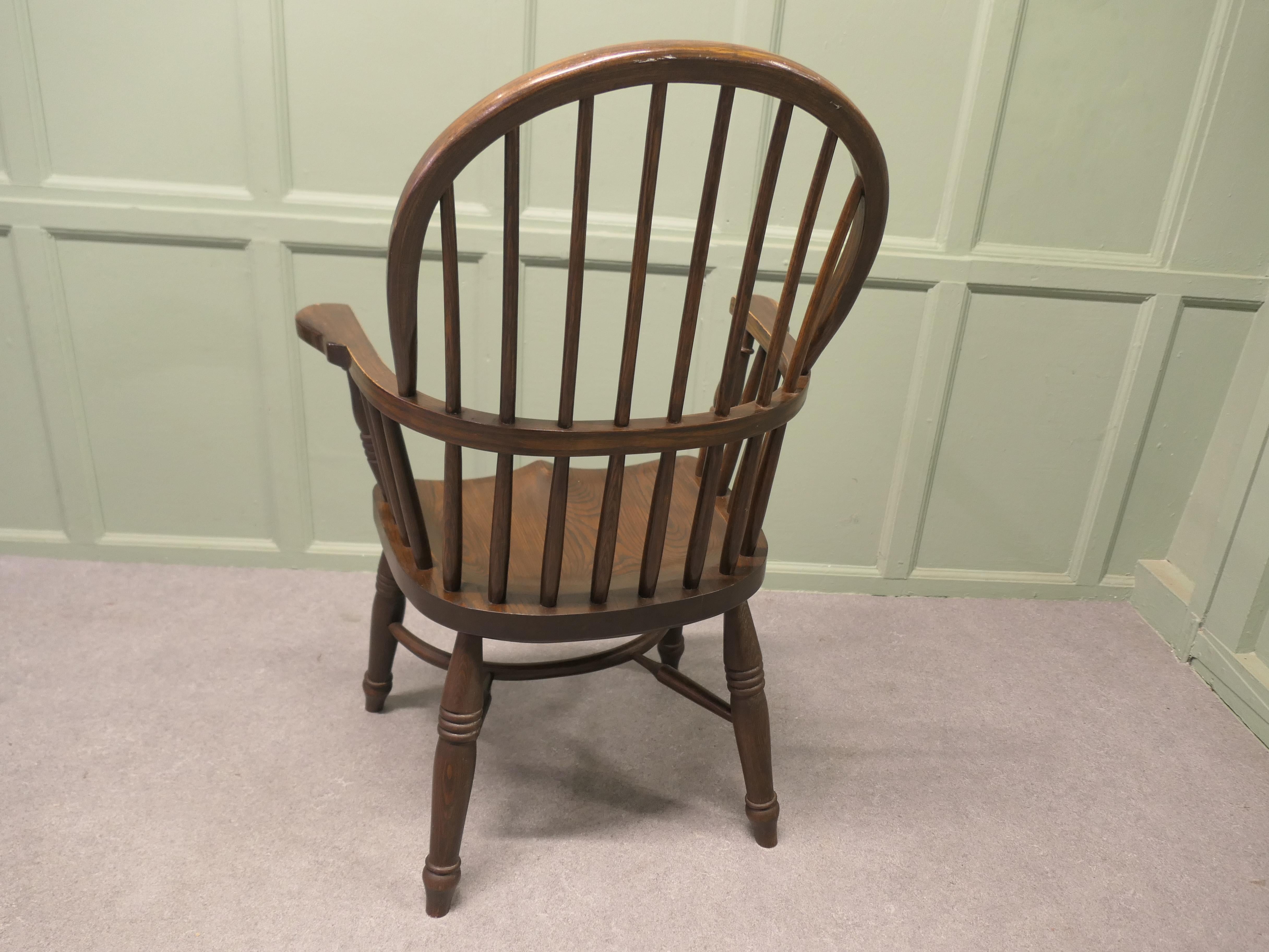 Olmo Sedia Country Carver in olmo con barella a crinolina in vendita