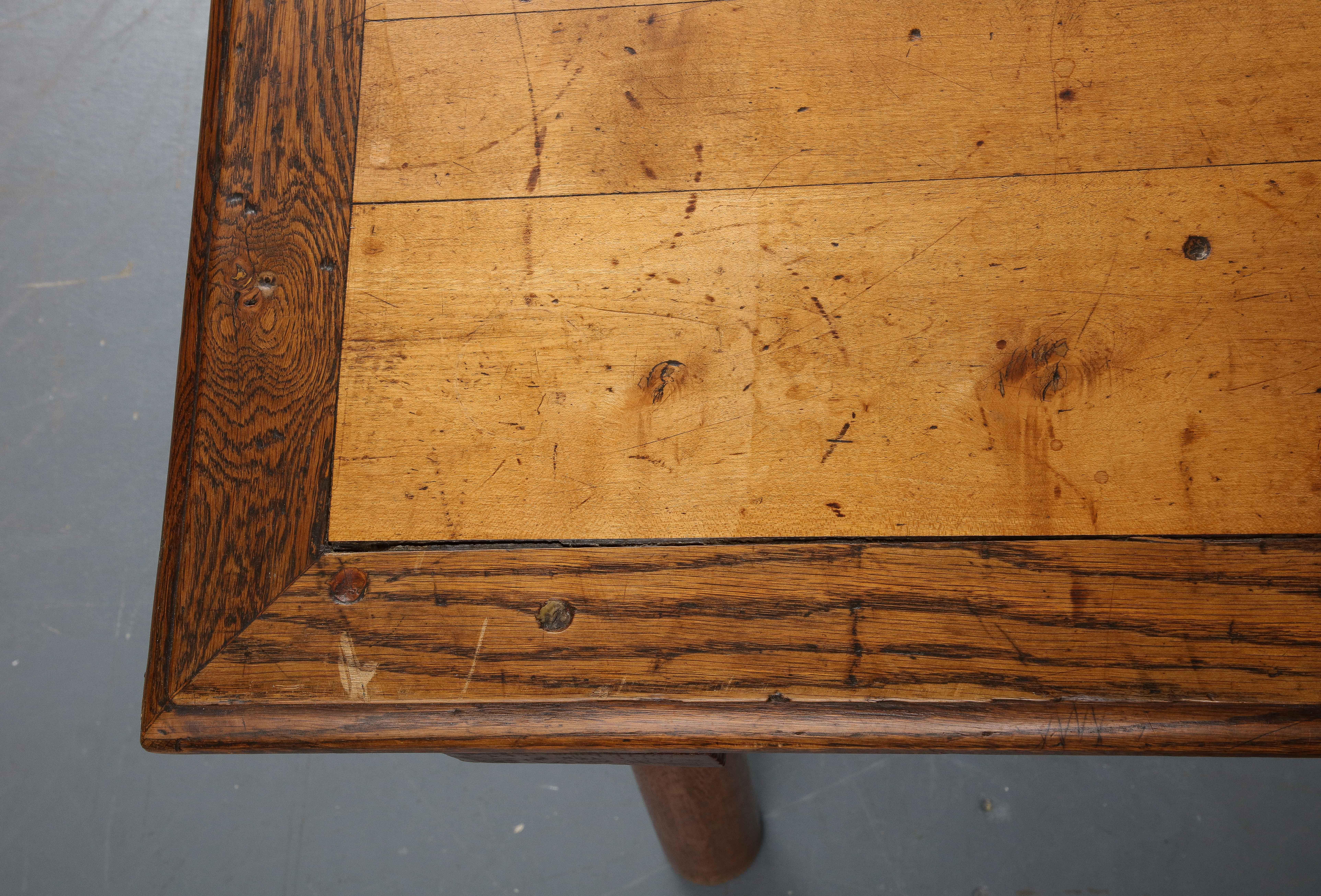 Elm Desk, France, c. 1940 For Sale 5