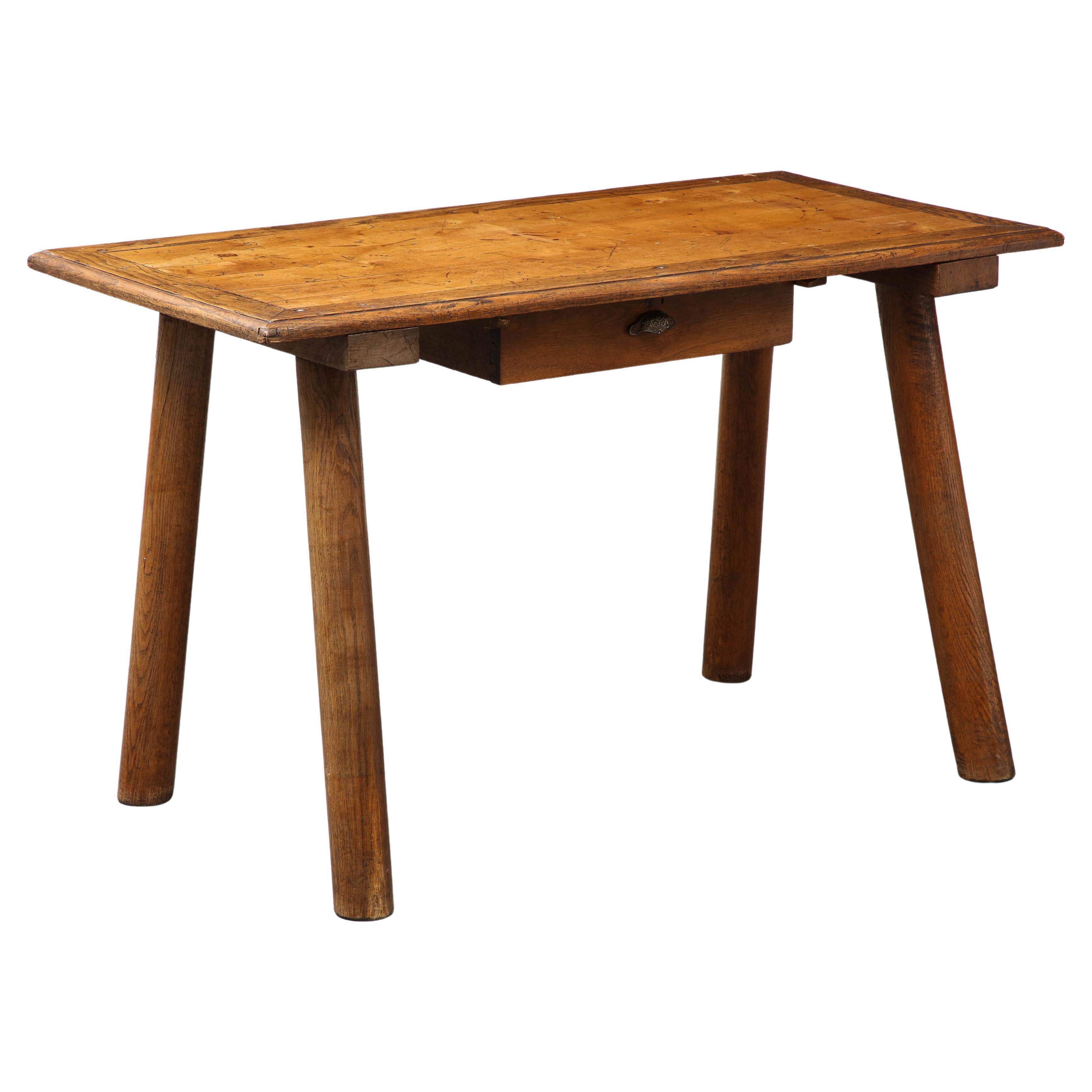 Elm Desk, France, c. 1940 For Sale