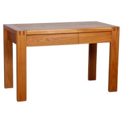 Elm desk produced by Maison Regain, 1980s