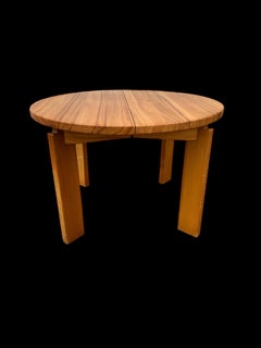 Elm Dining Table by Maison Regain, Brutalist Style, France, 1970s