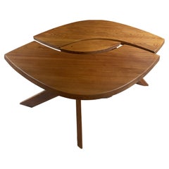 Elm Dining Table "T22-Eye", Pierre Chapo, Circa 1970