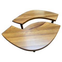 Elm Dining Table "T22-Eye", Pierre Chapo, Circa 1972