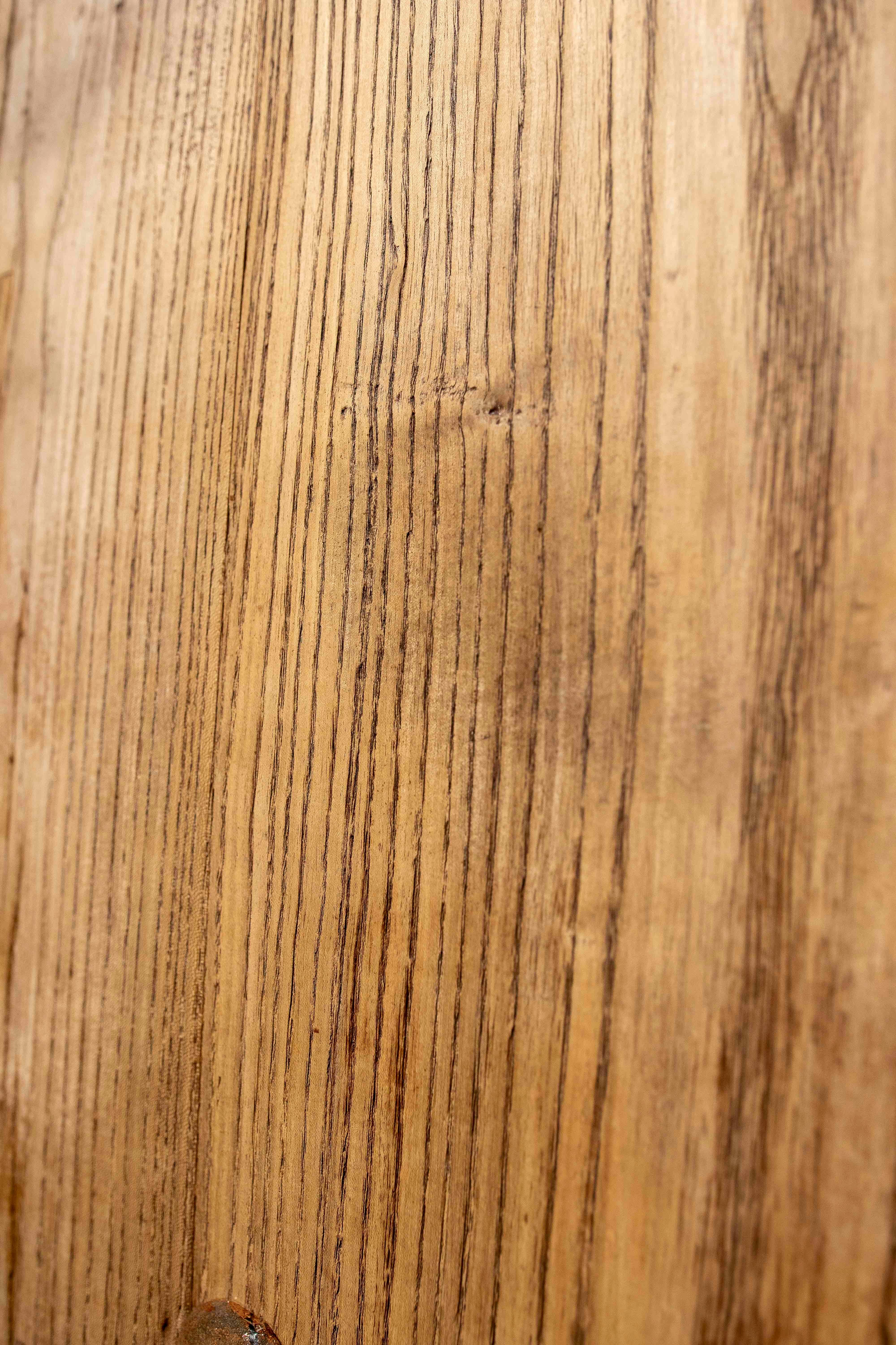 Elm Entrance Door in its Natural Colour with Iron Nails 9