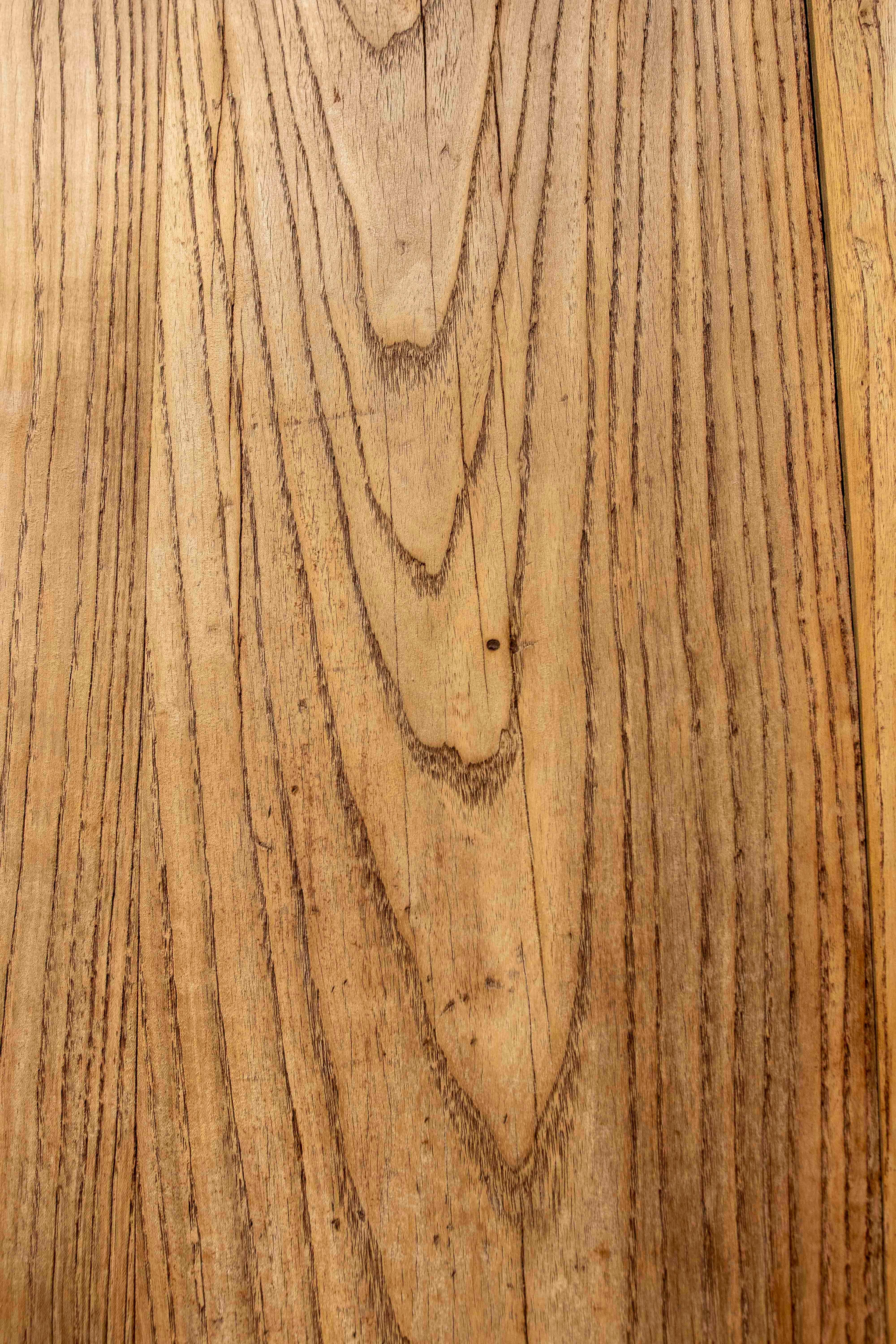 Elm Entrance Door in its Natural Colour with Iron Nails 10