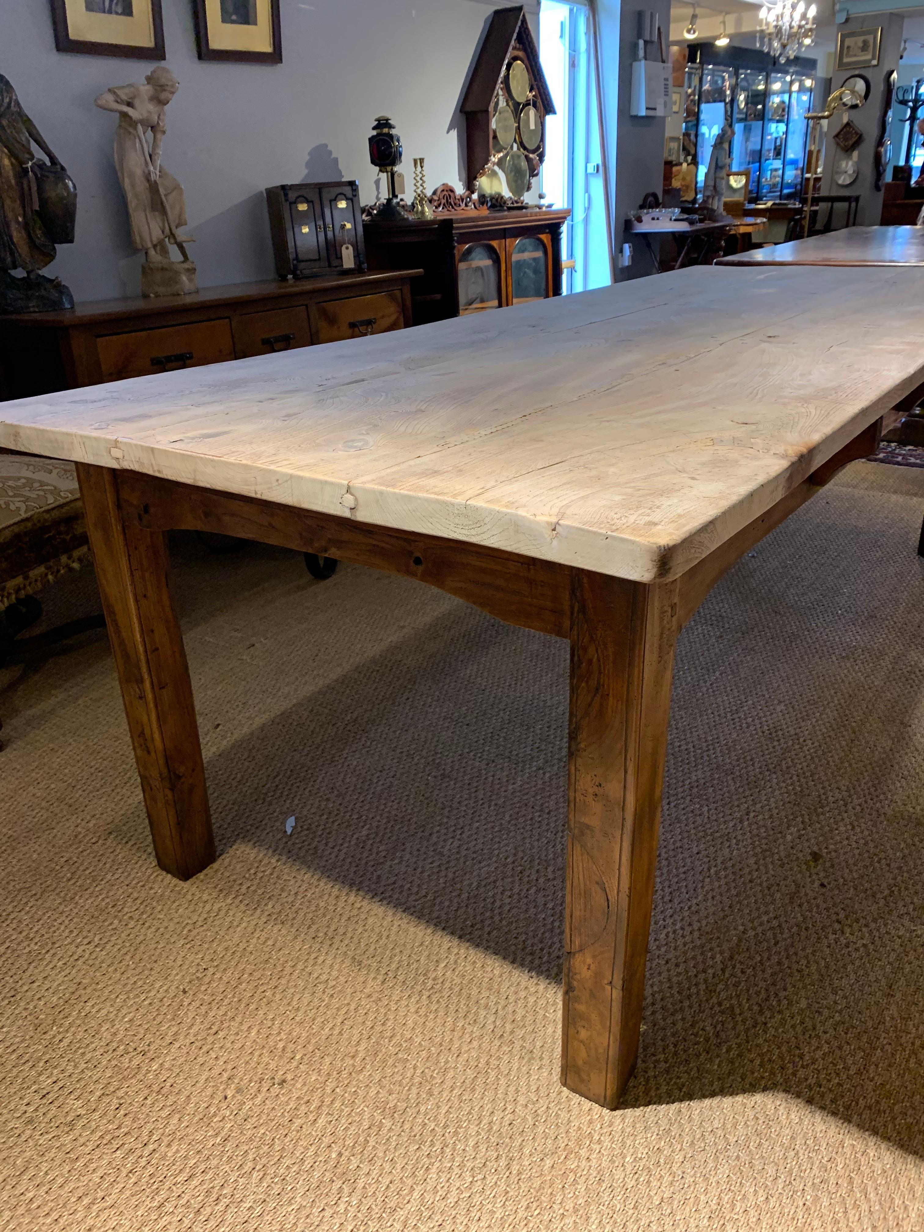 Elm Farmhouse Table For Sale 5