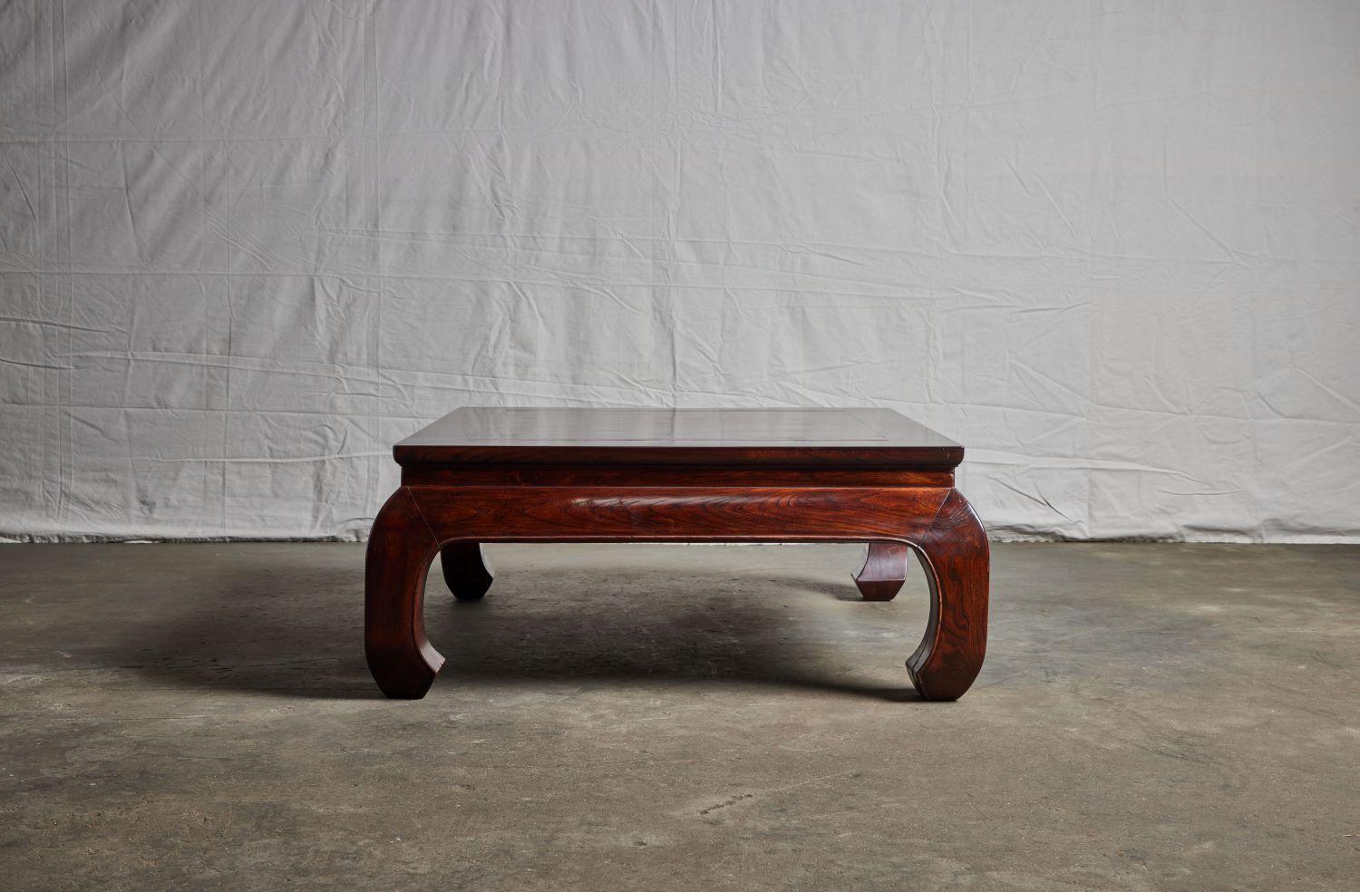 Newer reproduction Elm Kang table.