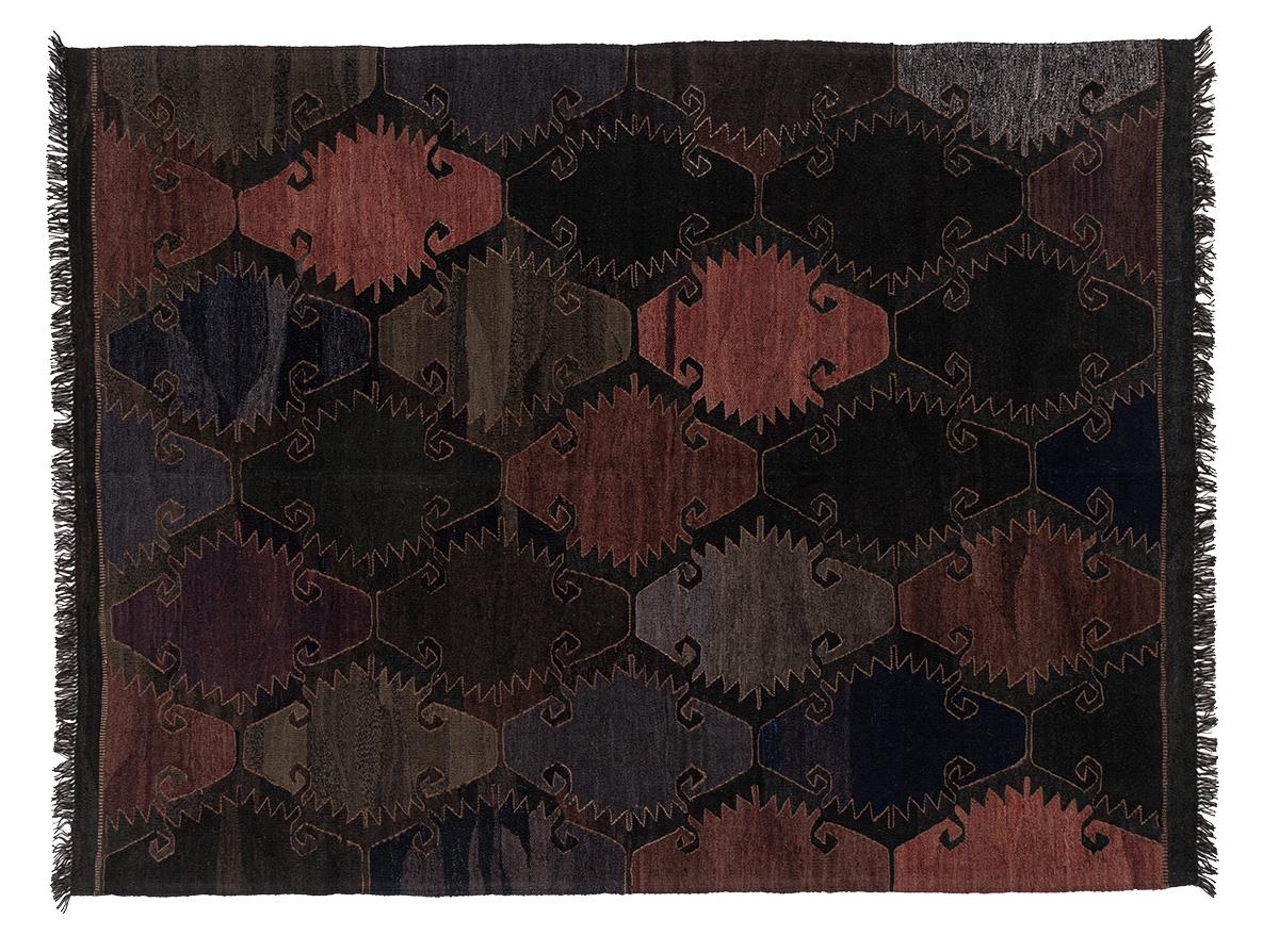 Post-Modern Elm KKilims 236 Rug by ETHNİCLOOM For Sale