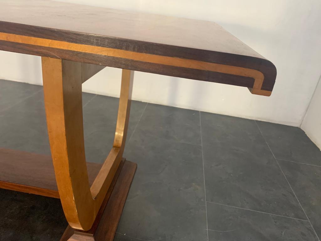 Mid-20th Century Elm & Maple Dining Table, 1940s For Sale