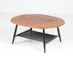 Tavolino da caffè moderno di metà secolo Elm Model 454 di Lucian Ercolani per Ercol