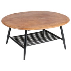 Elm Mid-Century Modern Coffee Table Model 454 by Lucian Ercolani for Ercol