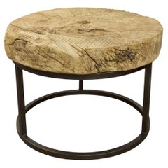 Elm Mill Wheel Side Table