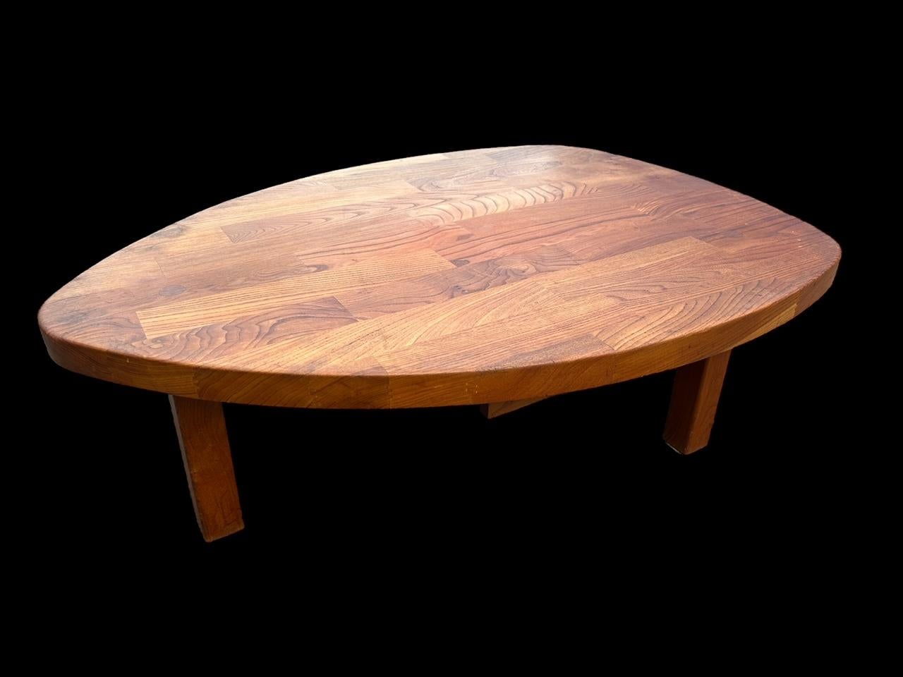 elm ovoid coffee table  For Sale 2