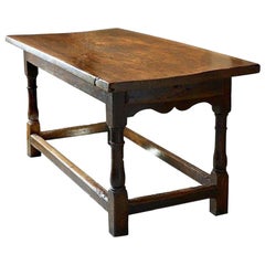 Antique Elm Refectory Table, 1650-1750