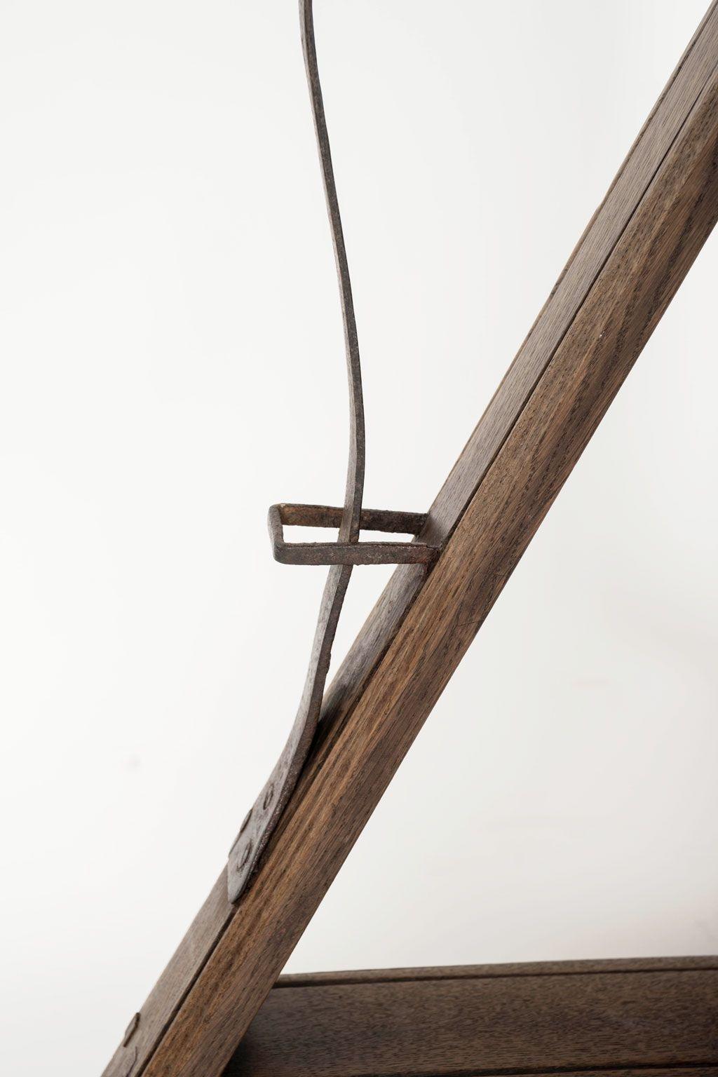 Elm Round Dutch Tilt Top Table 3