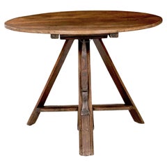 Elm Round Dutch Tilt Top Table
