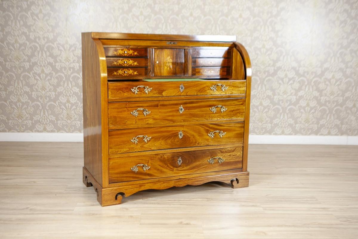 Secretario antiguo de madera de olmo de 1840 Europeo en venta