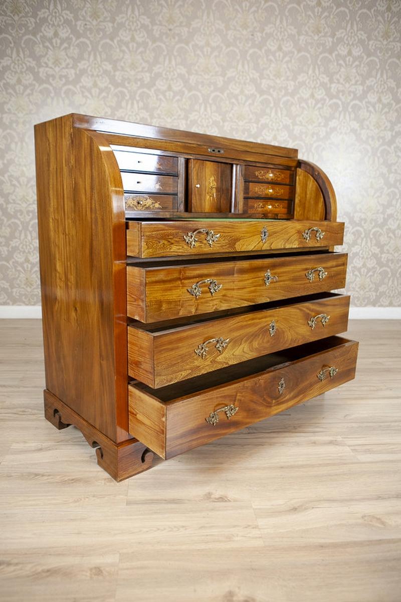 Secretario antiguo de madera de olmo de 1840 Olmo en venta