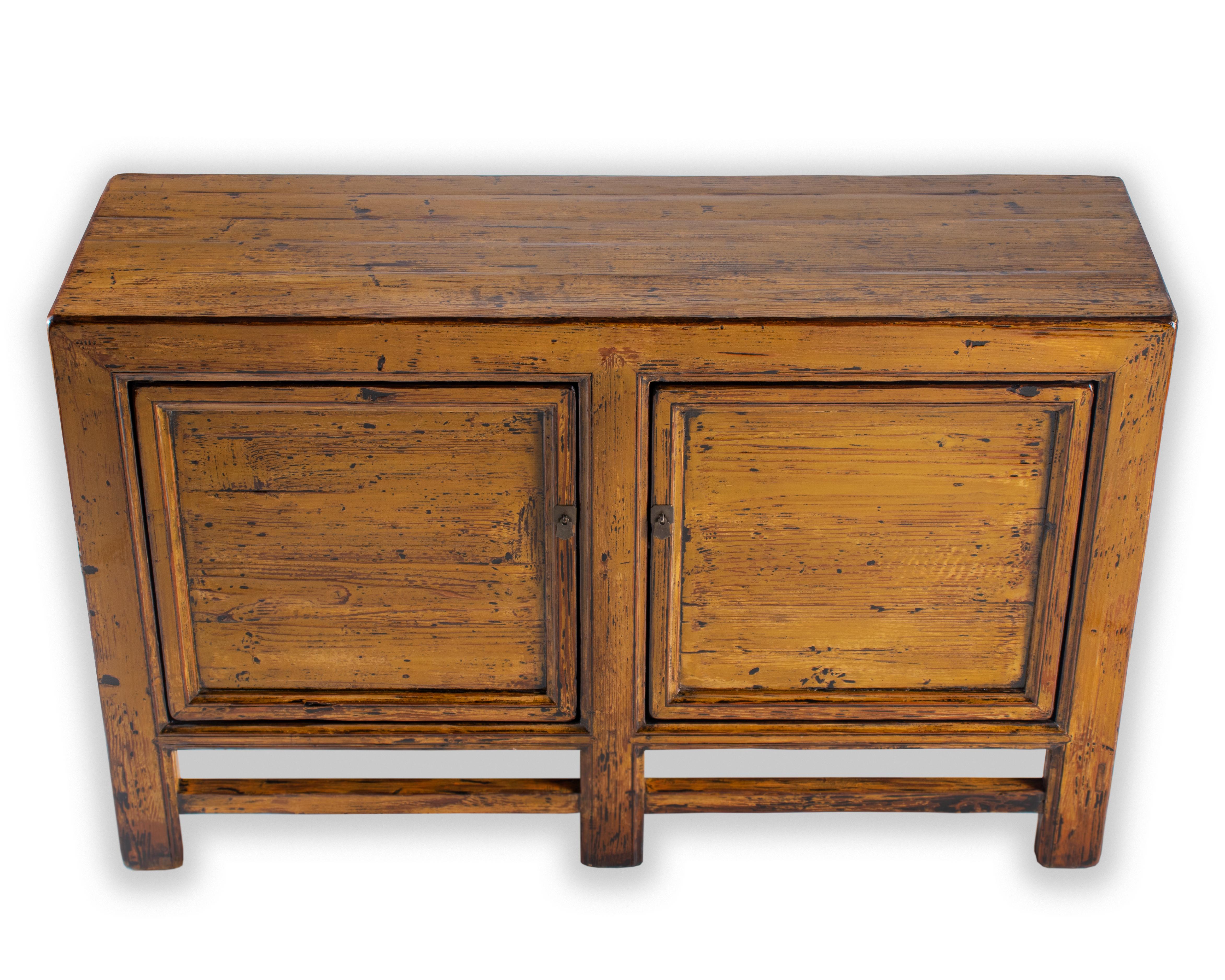 European Elm Server in Ochre Laquer Patina
