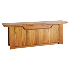 Credenza in olmo di Luigi Gorgoni per Roche Bobois, Italia anni '80