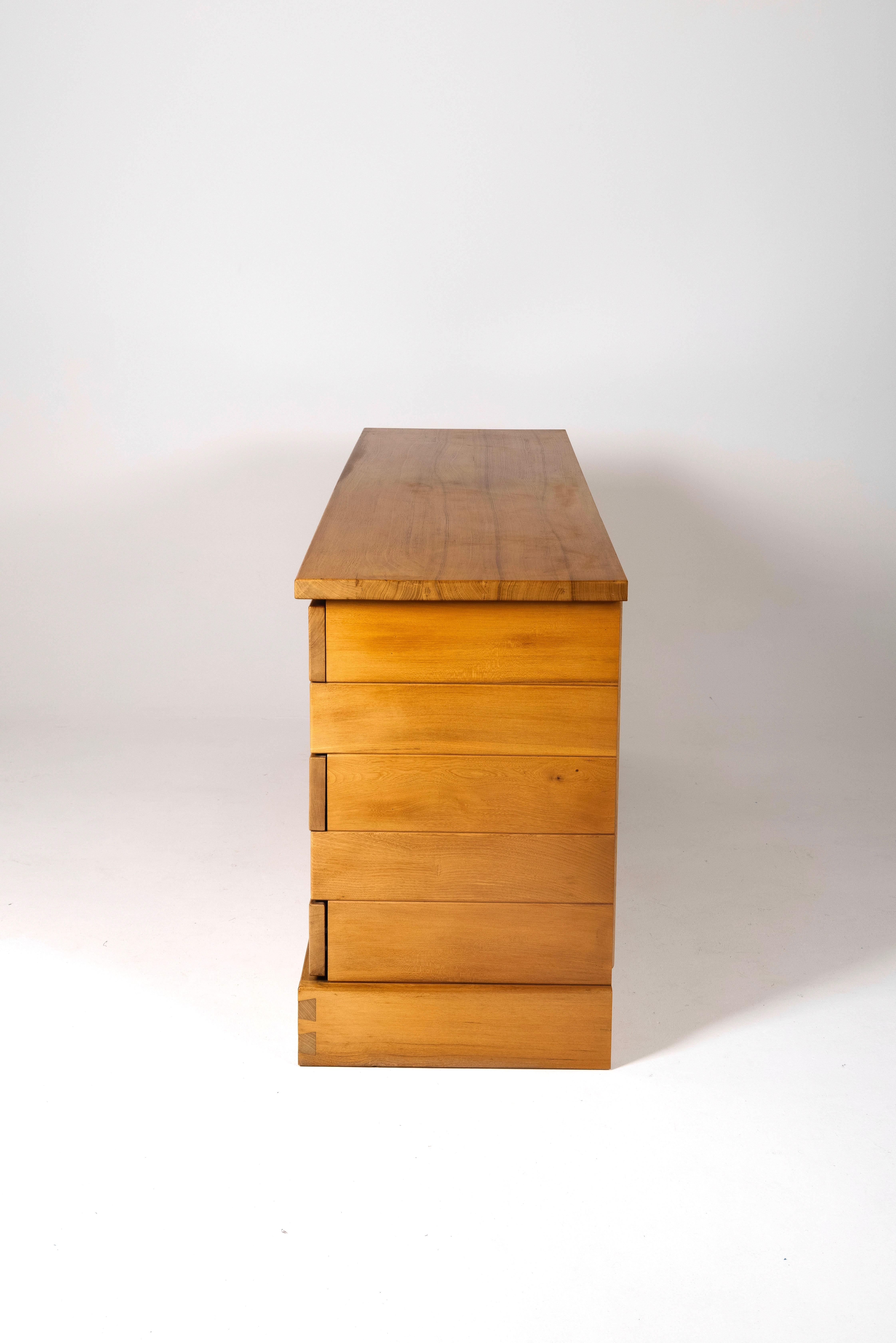 20th Century Elm Sideboard from Maison Regain, 1960s