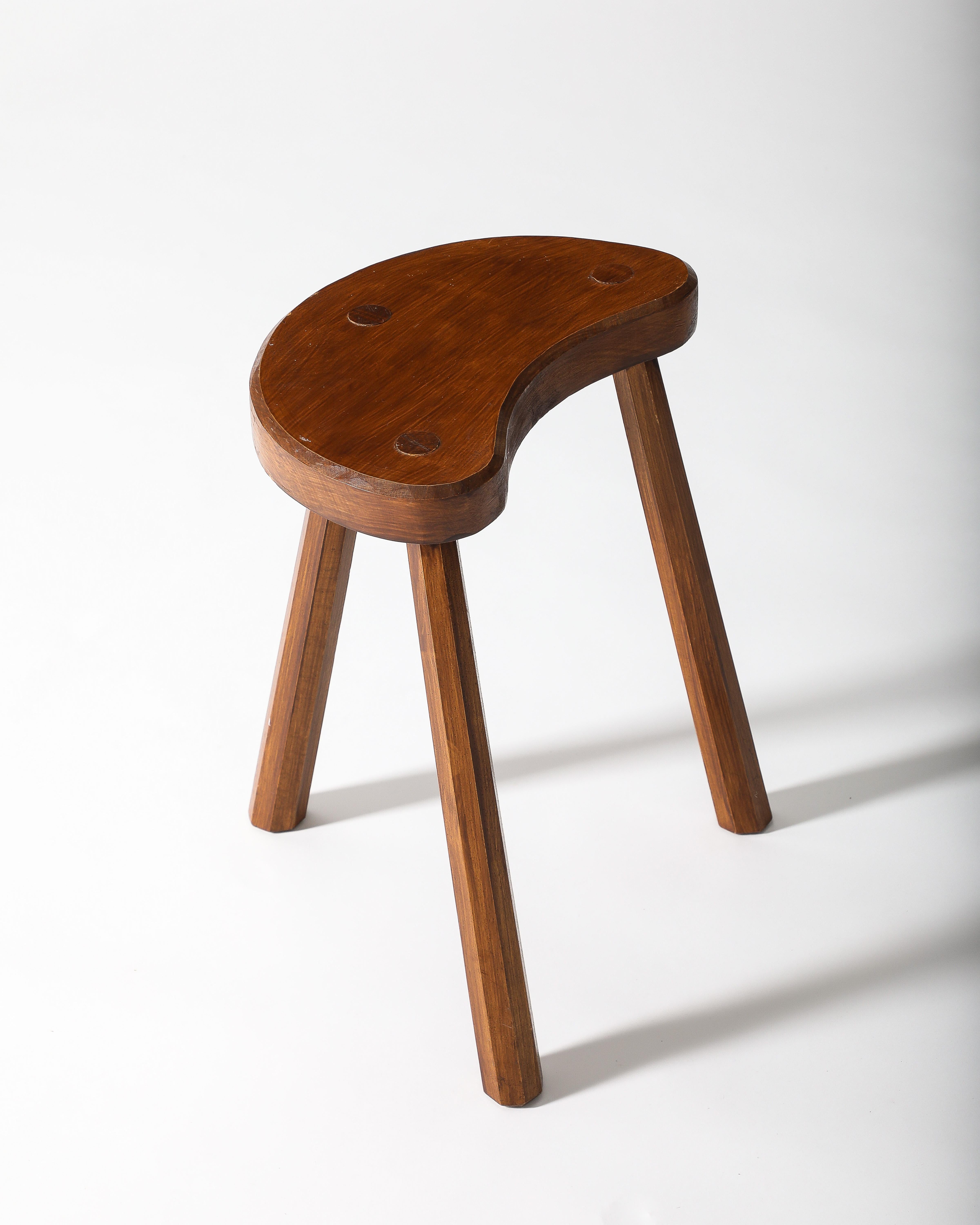 Taburete de olmo, Francia, c. 1960 en venta 7