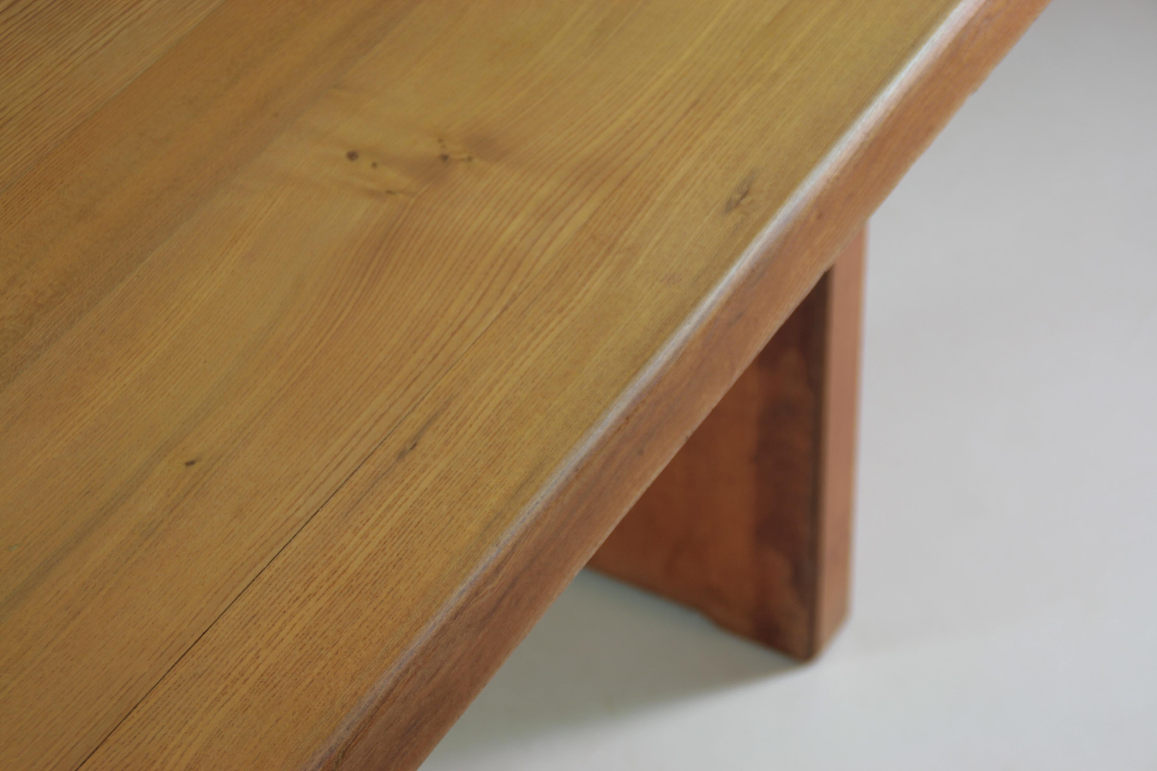 Elm Table Model T14a by Pierre Chapo from the 1960s, France For Sale 11