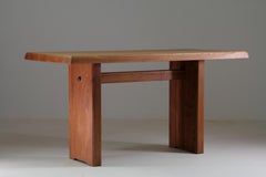 Tavolo in olmo modello T14a di Pierre Chapo degli anni '60, Francia