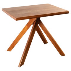 Elm Table, Model T27A by Pierre Chapo