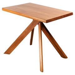 Elm Table, Model T27A by Pierre Chapo