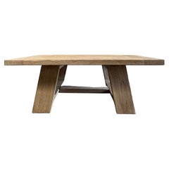 Table basse en bois d'orme 