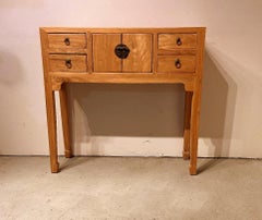 Elm Wood Console Table