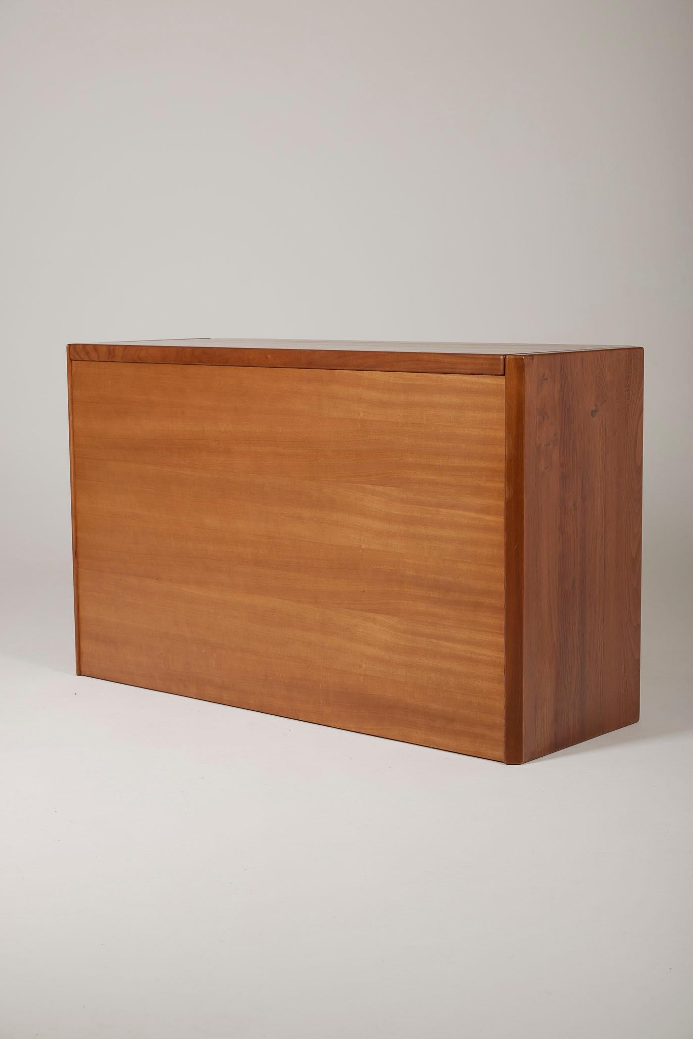 Elm wood dresser by Luigi Gorgoni 7