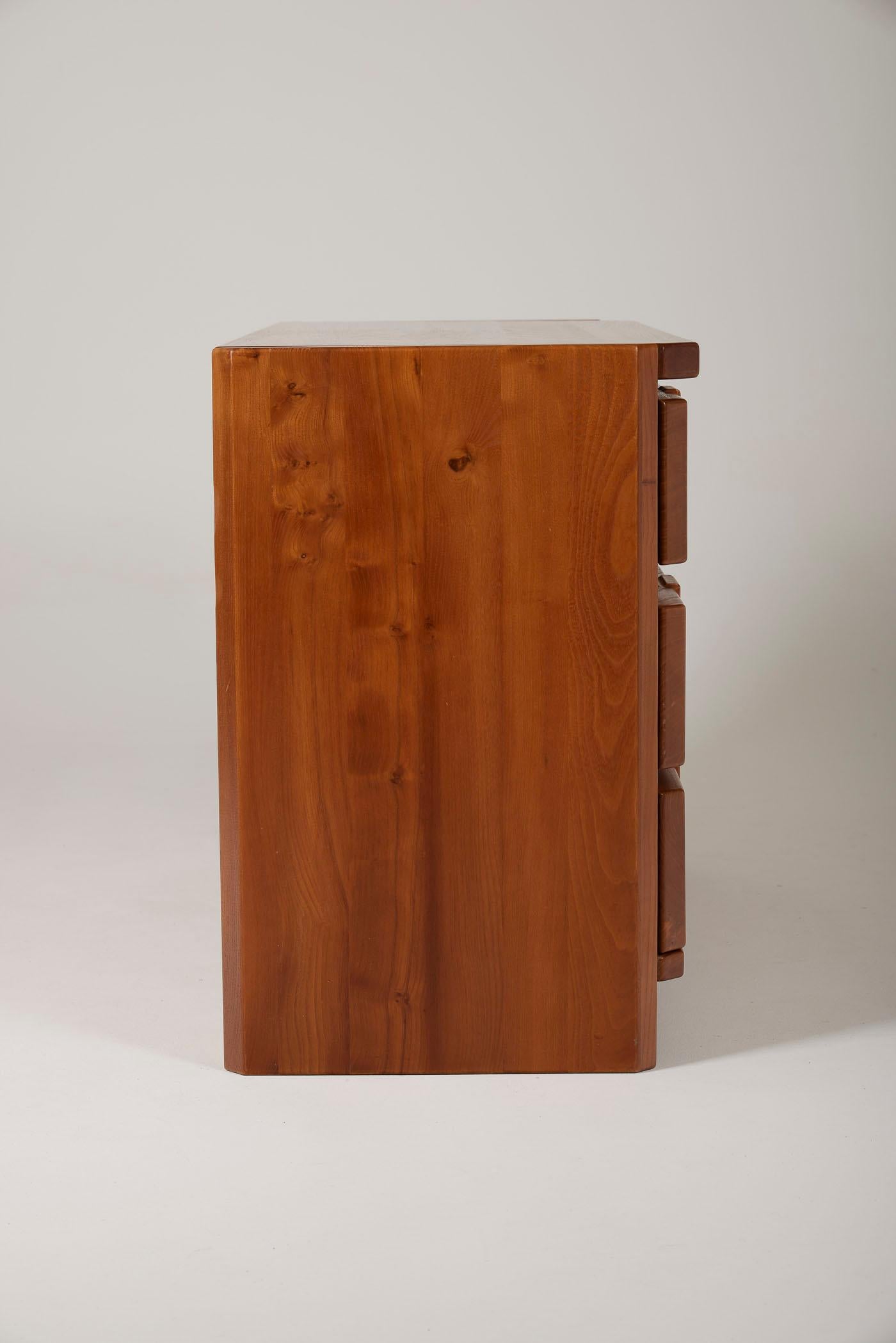 Elm wood dresser by Luigi Gorgoni 8