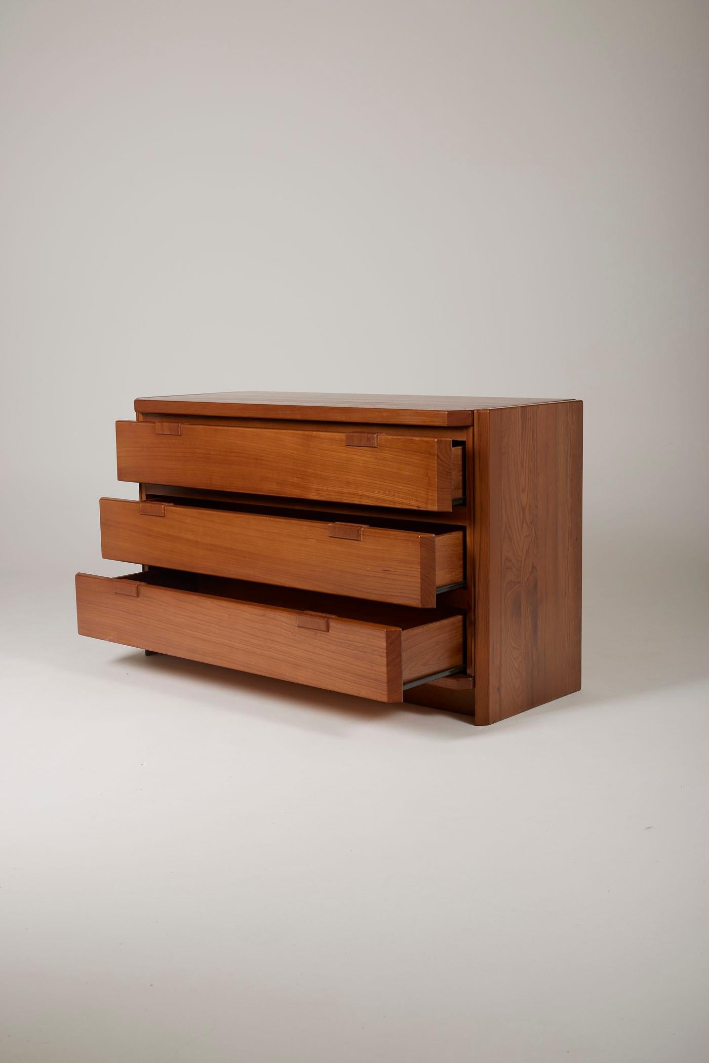 20th Century Elm wood dresser by Luigi Gorgoni