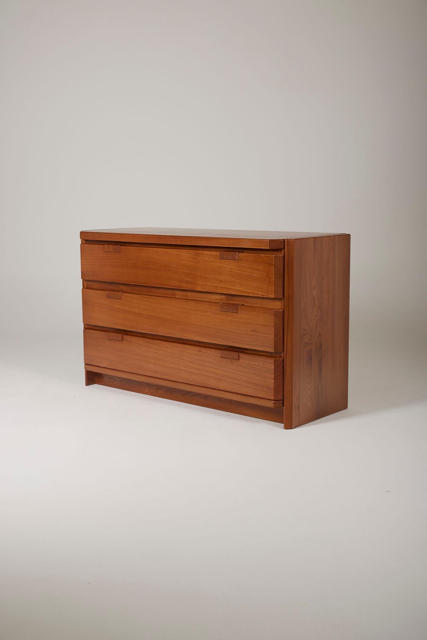 Elm wood dresser by Luigi Gorgoni 1