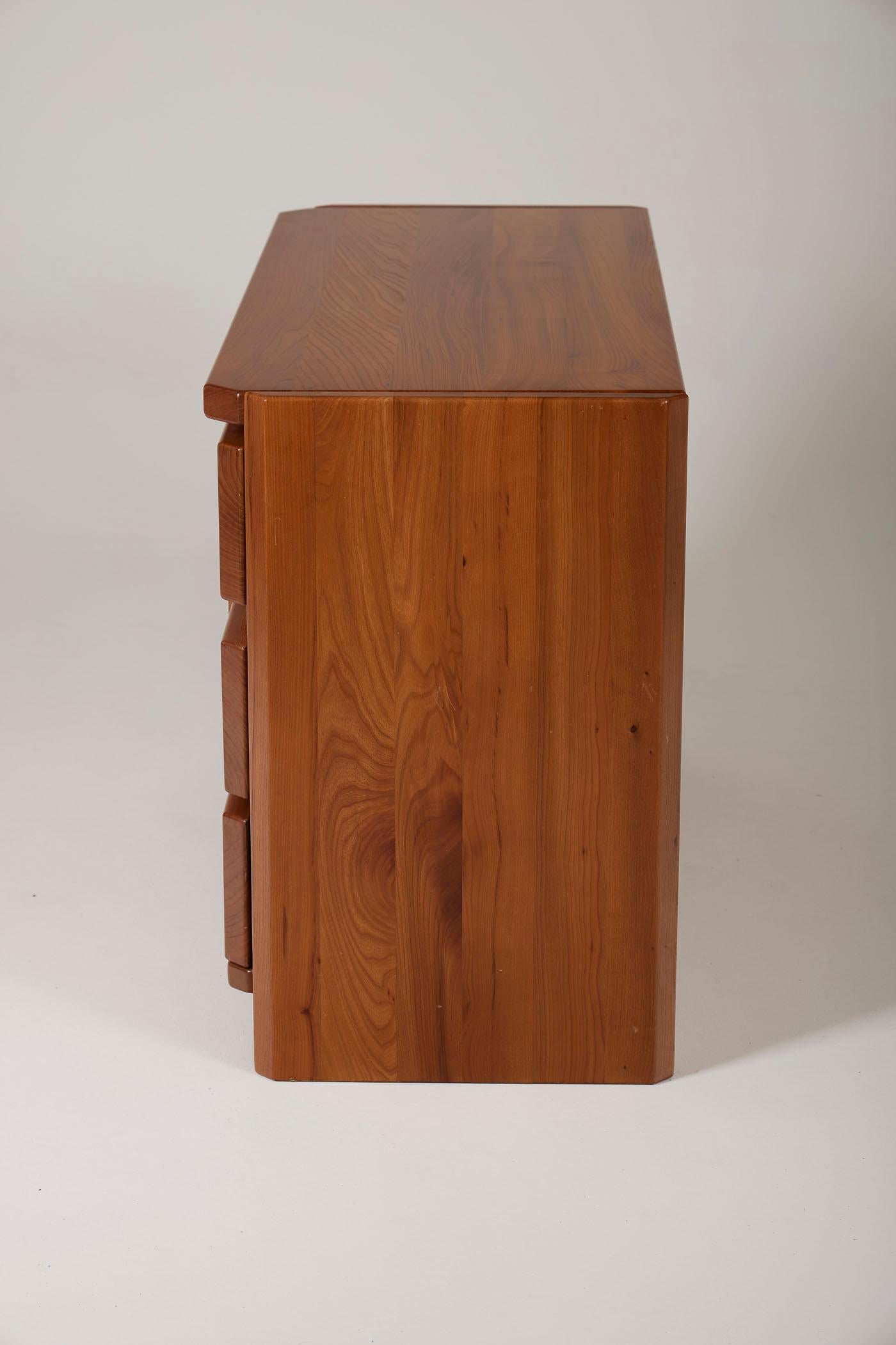 Elm wood dresser by Luigi Gorgoni 3