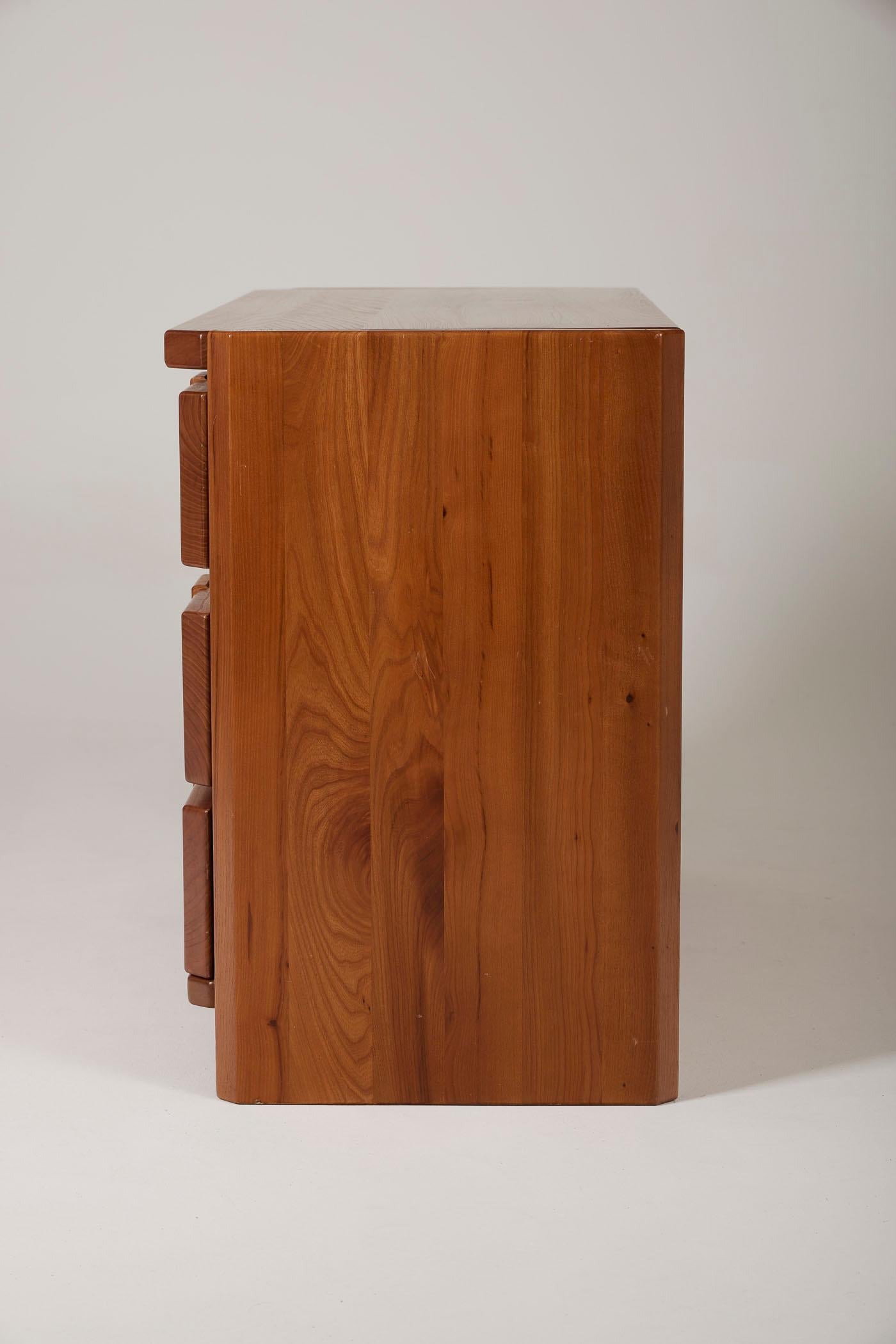 Elm wood dresser by Luigi Gorgoni 4