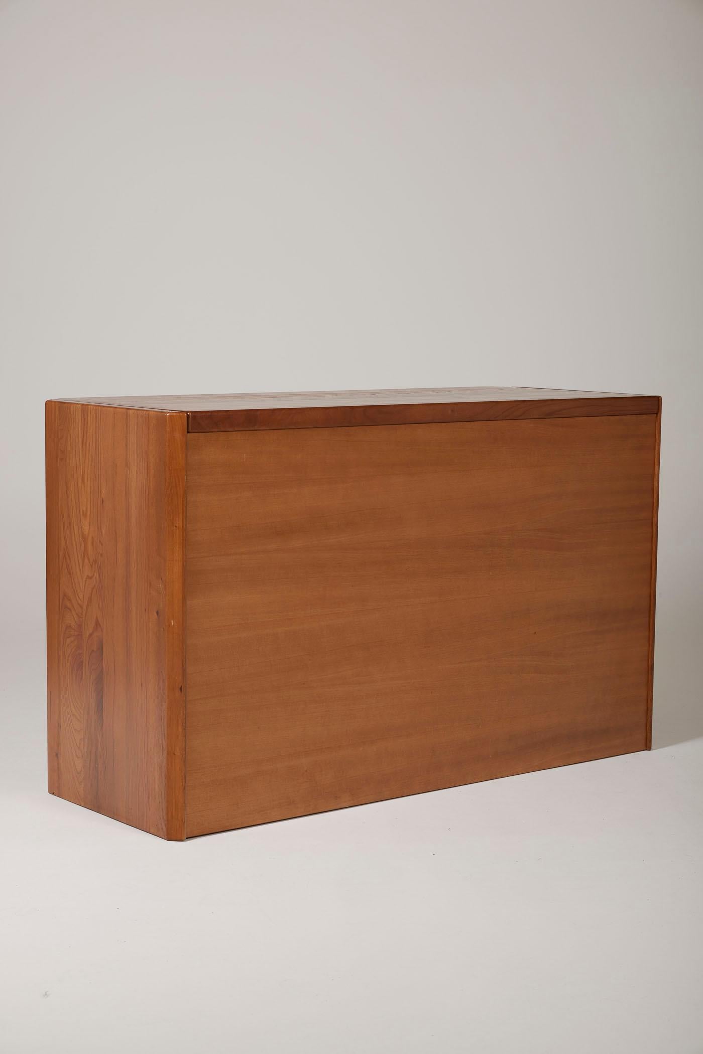 Elm wood dresser by Luigi Gorgoni 5
