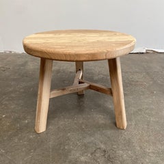Table d'appoint en bois d'orme