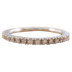 Mezza fascia con diamante in oro bianco 18 carati Elma Gil