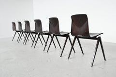 Elmar Flototto Model S22 Stacking Chairs Pagholz, Germany, 1970