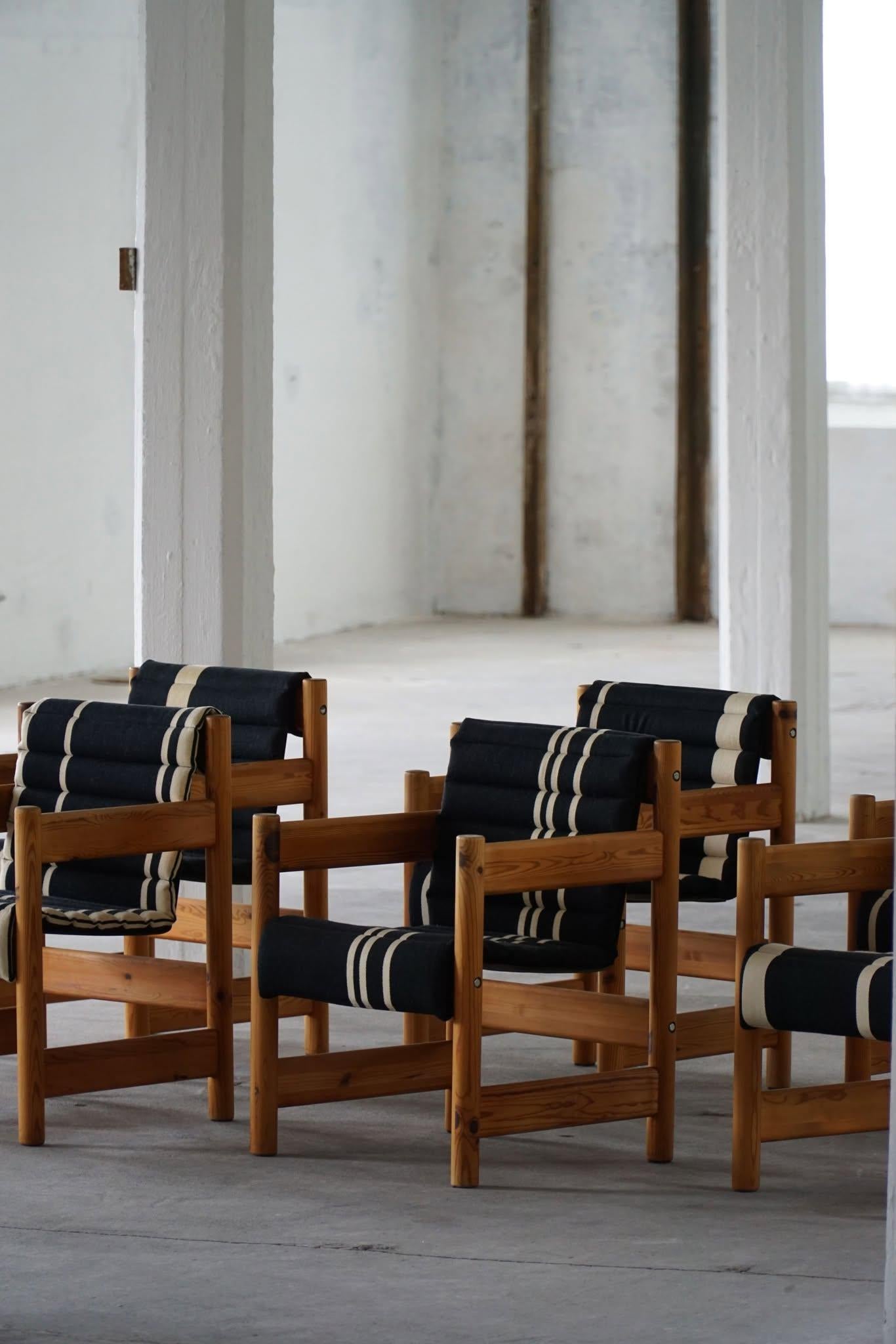 Elmar Moltke Nielsen & Knud Friis, Set of 6 Armchairs, Danish Modern, 1960s For Sale 4