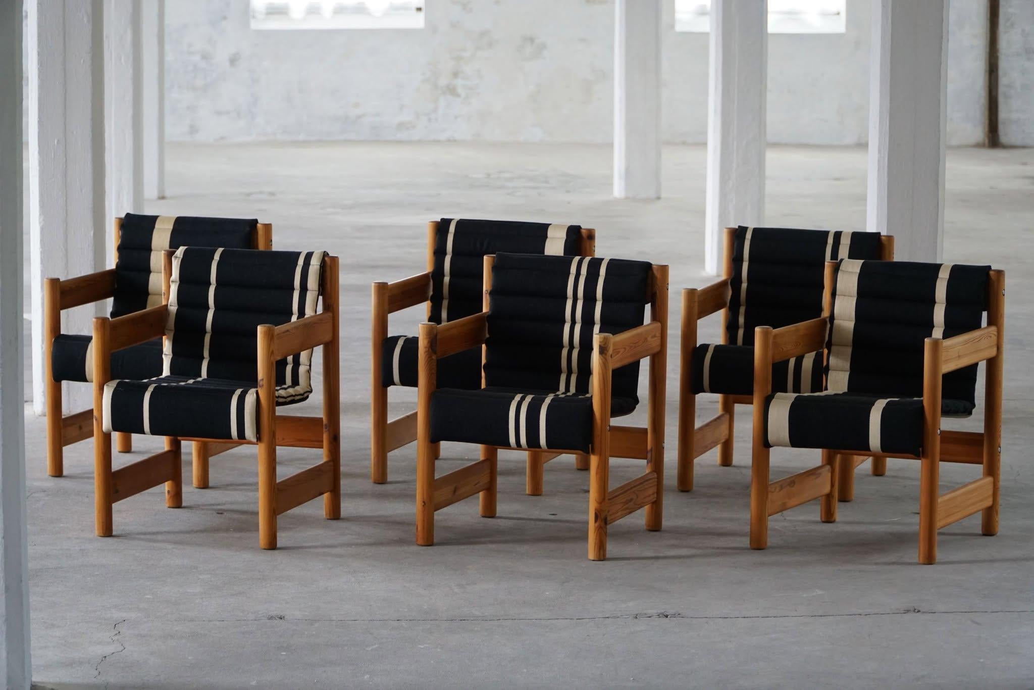 Elmar Moltke Nielsen & Knud Friis, Set of 6 Armchairs, Danish Modern, 1960s For Sale 5