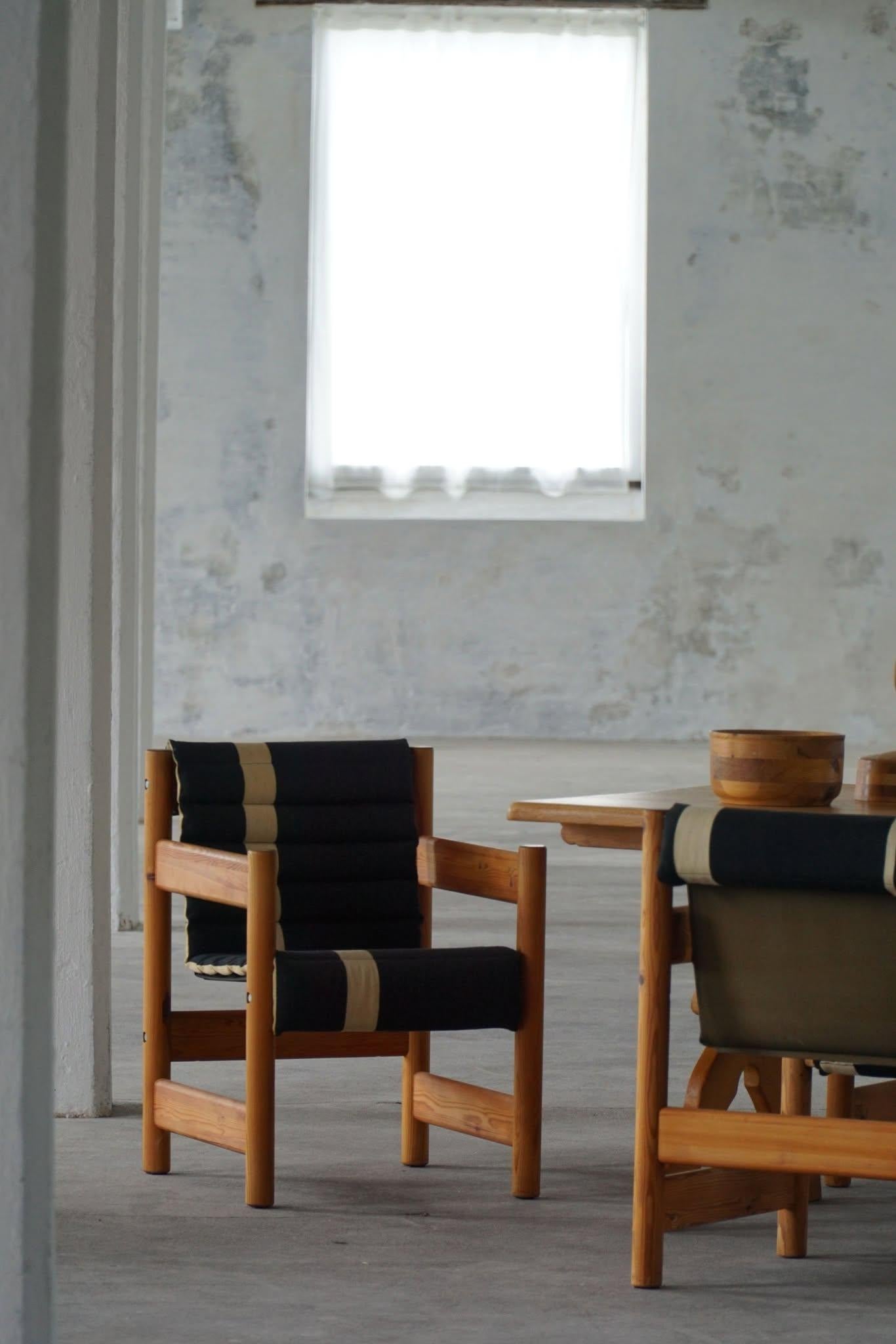 Mid-Century Modern Elmar Moltke Nielsen & Knud Friis, Set of 6 Armchairs, Danish Modern, 1960s For Sale