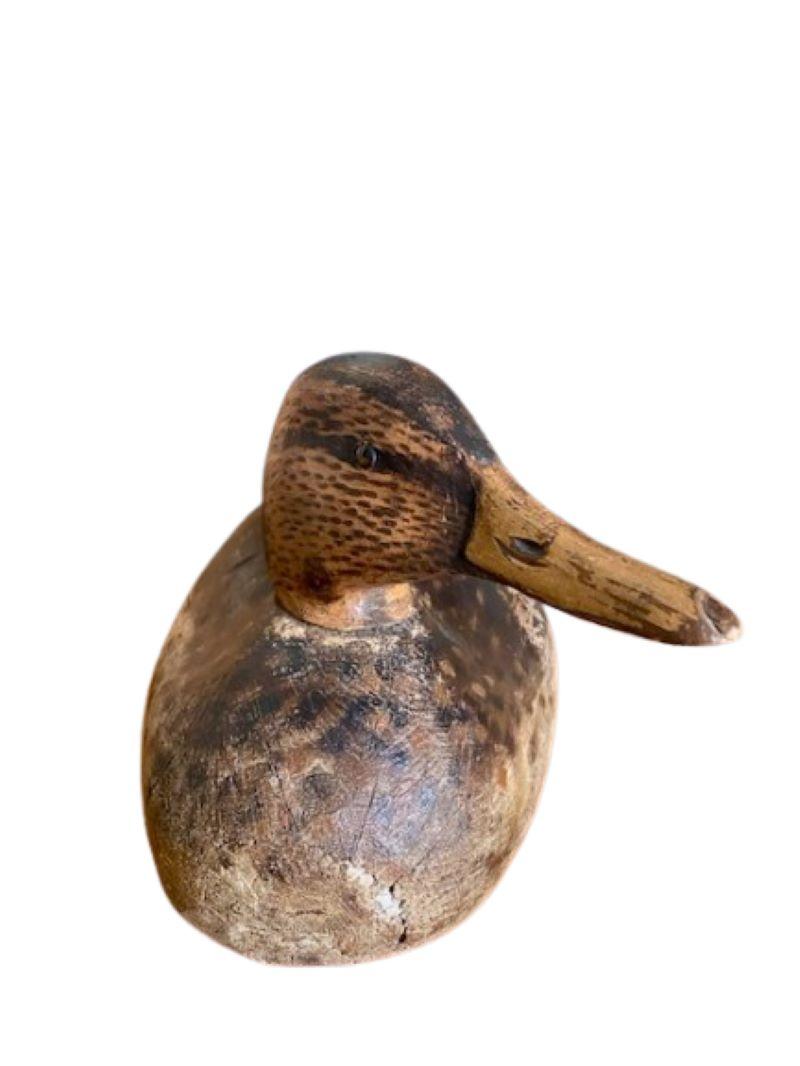 Elmer Crowell Pareja de señuelos de ánade real sobredimensionados, hacia 1920, con marcas ovaladas en venta 7