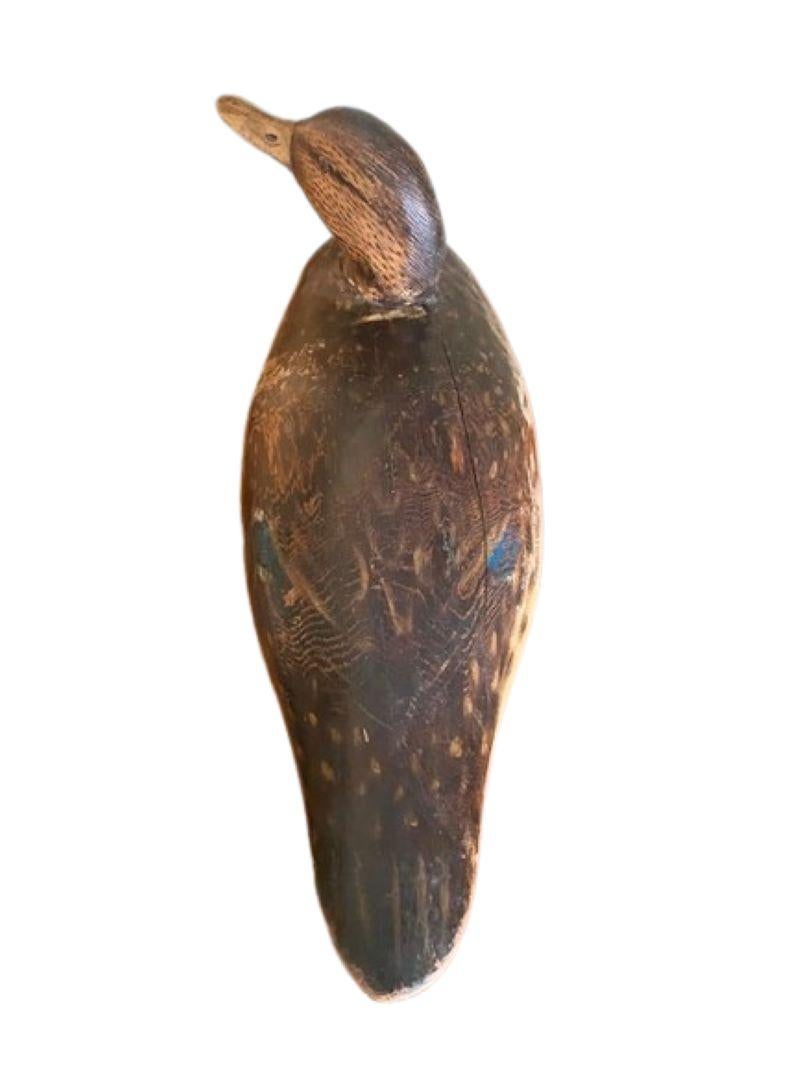 Elmer Crowell Pareja de señuelos de ánade real sobredimensionados, hacia 1920, con marcas ovaladas en venta 8